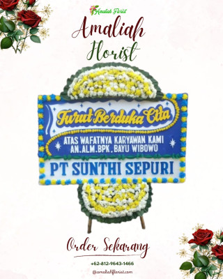 Papan Bunga Duka di Tlogopucang
